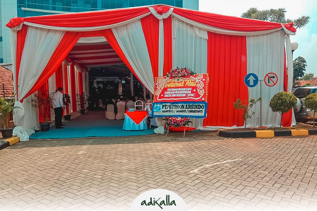 sewa tenda event peresmian